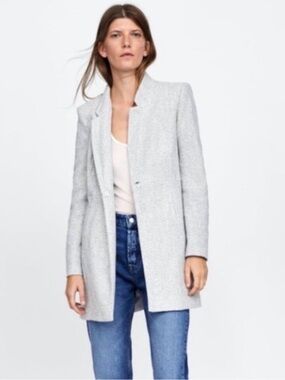 Zara Basic Frock Coat Size Small